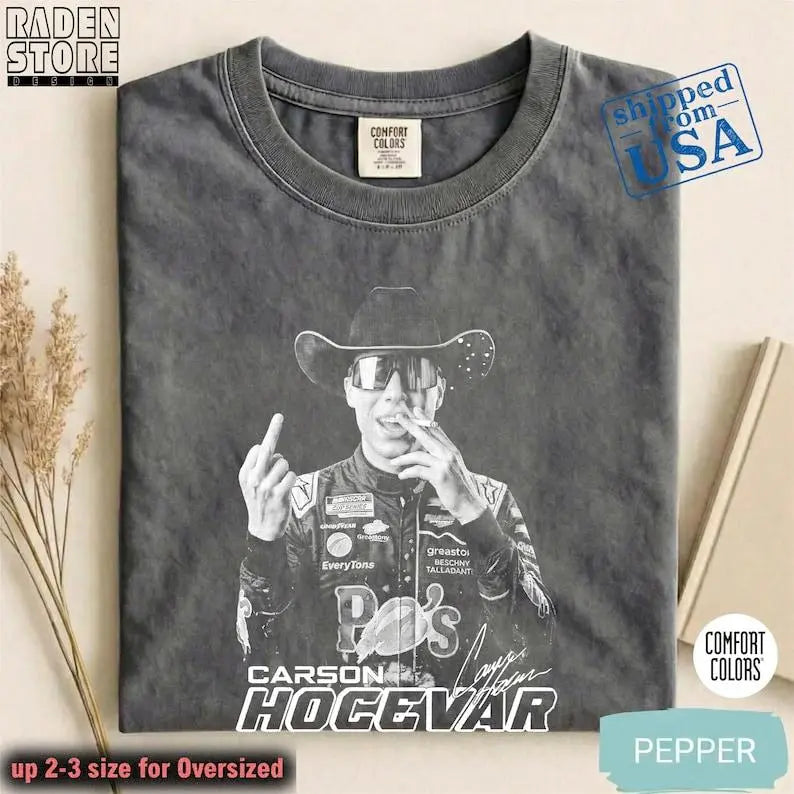 Funny Carson Hocevar Cowboy Graphic