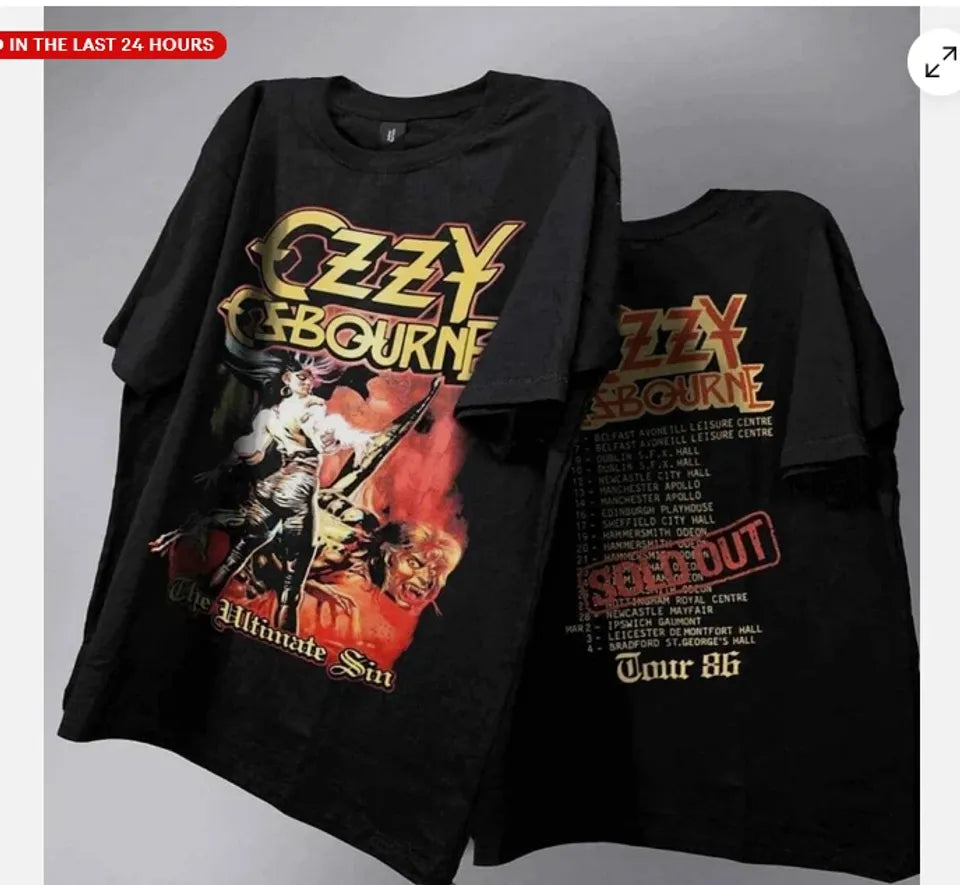 Ozzy Osbourne – The Ultimate Sin Double Sided Metal