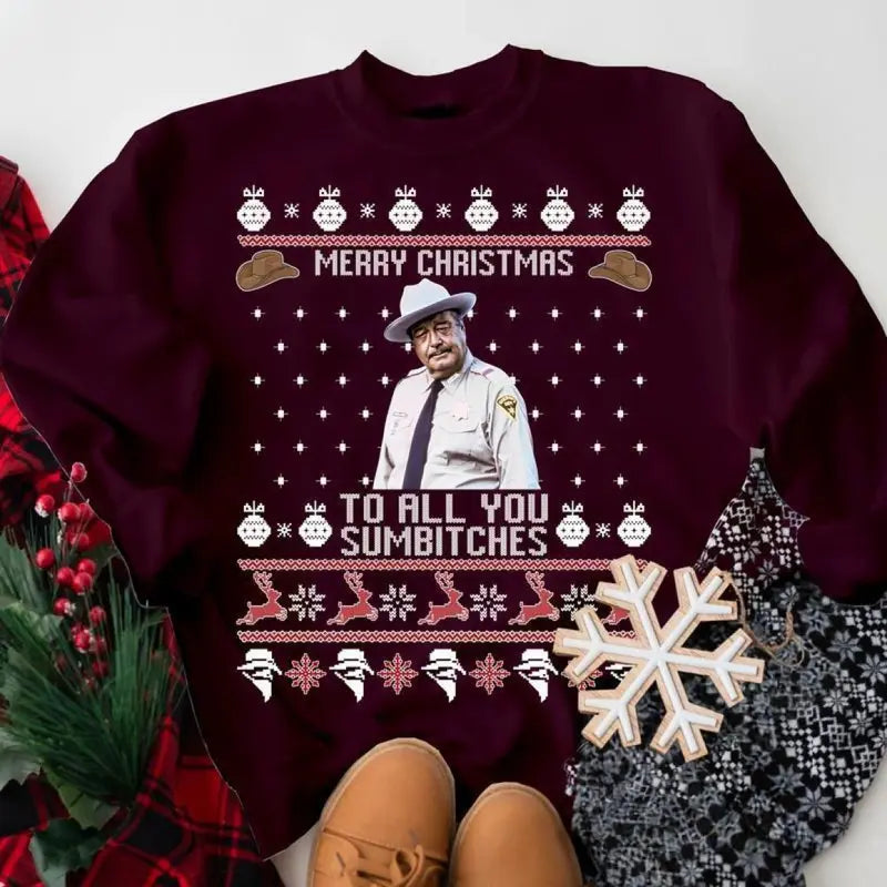 Smokey And The Bandit Merry Christmas Too All You Sumbitches