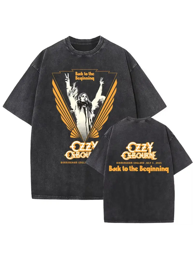 Vintage Rock Band Black Sabbath Ozzy Osbourne 2 Sided