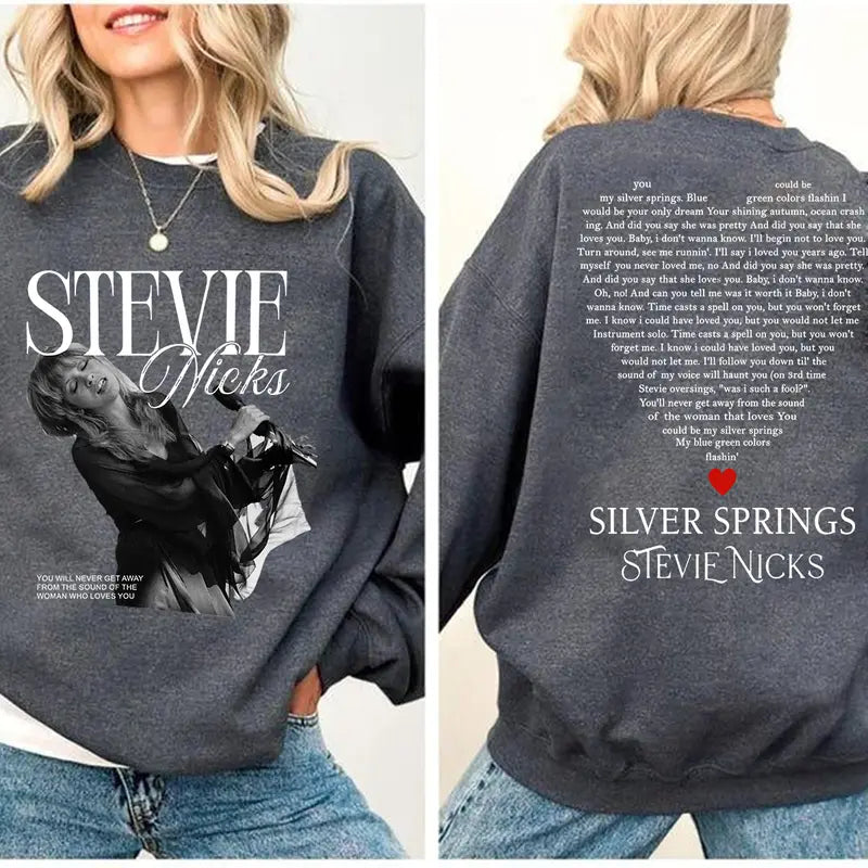 Silver Springs and Vintage Image 2 Sides T-Shirt