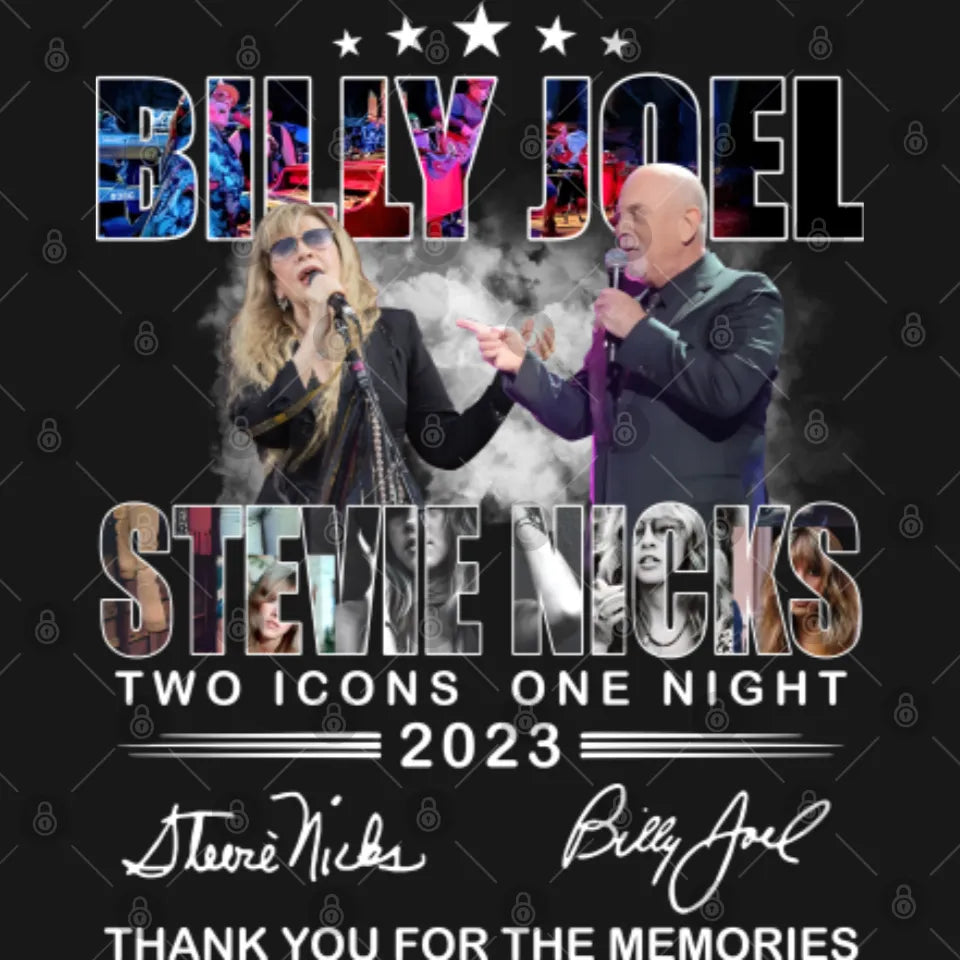 2023 Billy Joel Stevie Nick Two Icons One Night 2 Sides