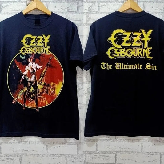 2025 Summer New Ozzy Osbourne Ultimate Sin 2 Printed Graphic
