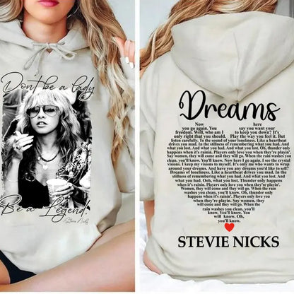 Don't Be A Lady Be A Legend and Dreams 2 Sides T-Shirt