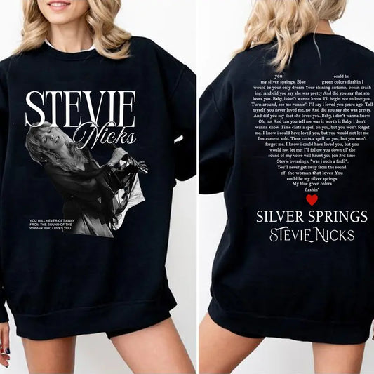 Silver Springs and Vintage Image 2 Sides T-Shirt
