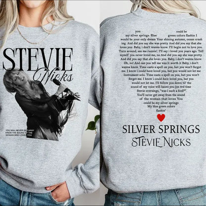 Silver Springs and Vintage Image 2 Sides T-Shirt