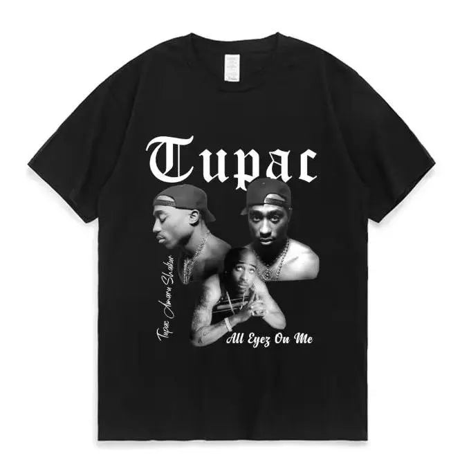 90s Black White Three Portrait Gothic Font Tupac