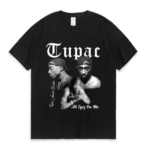 90s Black White Three Portrait Gothic Font Tupac