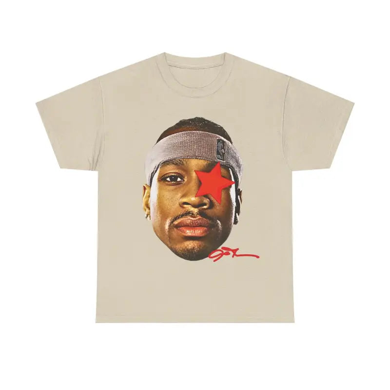 Allen Iverson Inspired Vintage Graphic T-shirt 90s Styled Retro Top with Hip-Hop Vibes