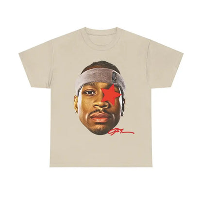 Allen Iverson Inspired Vintage Graphic T-shirt 90s Styled Retro Top with Hip-Hop Vibes