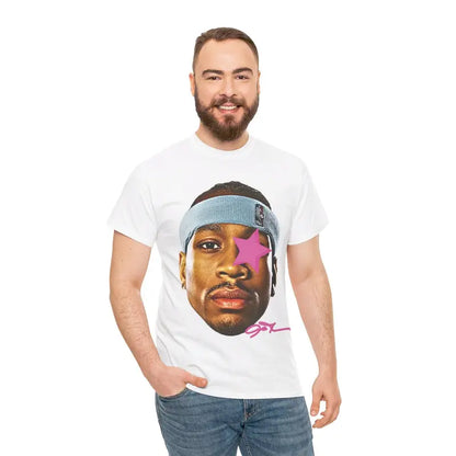 Allen Iverson Inspired Vintage Graphic T-shirt 90s Styled Retro Top with Hip-Hop Vibes