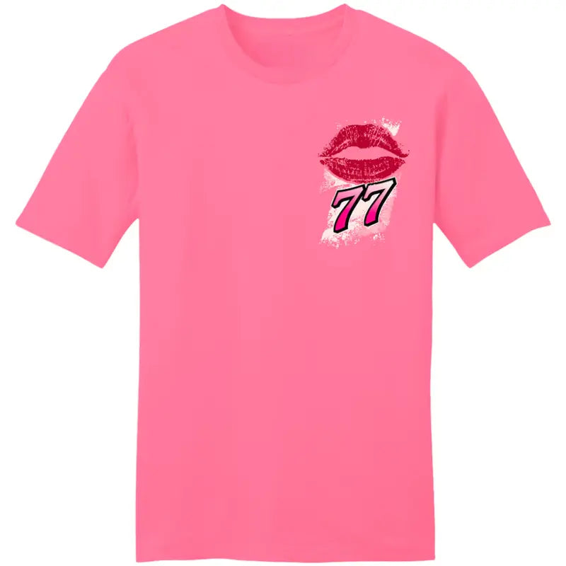 Carson Hocevar 77  White Pink Racing Car 2 Sided