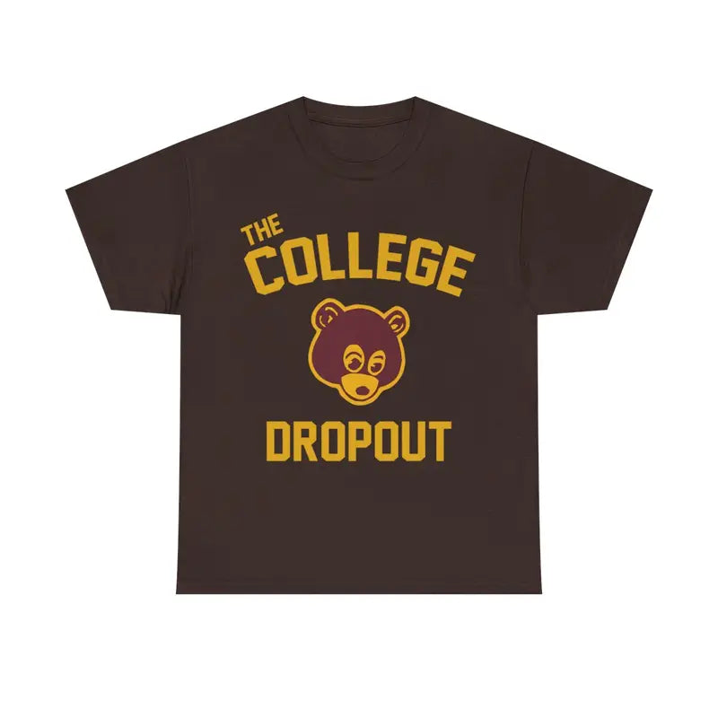 College Dropout Inspired Graphic Tee Menswear Retro
