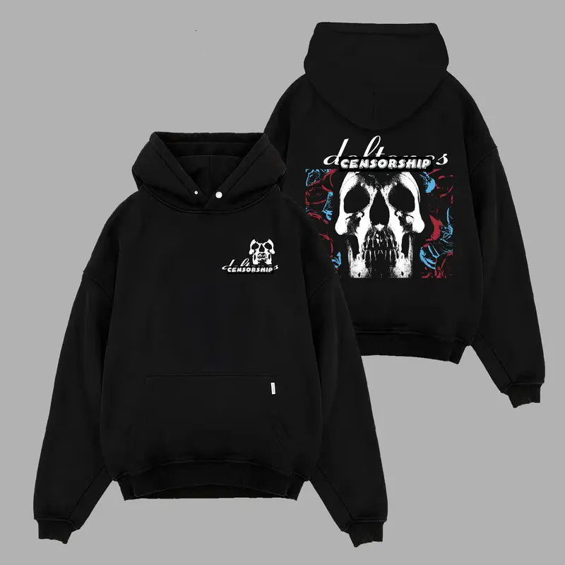 Deftones Skull Black Band Concert 2 Sided