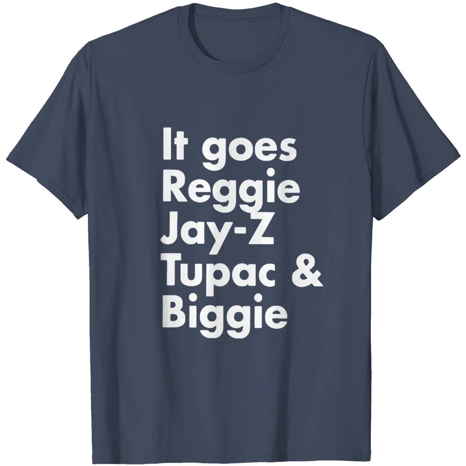 It goes Reggie Jay Z Tupac and Biggie