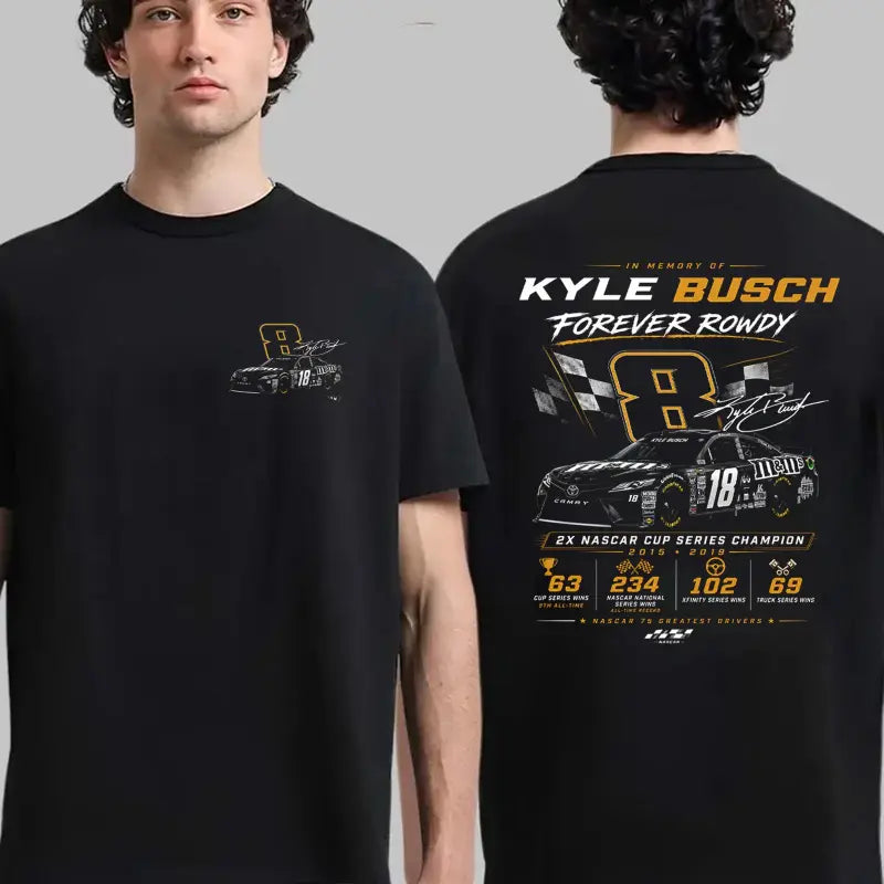 Kyle Busch 1985-2026 Forever Rowdy Racing 2 Sided