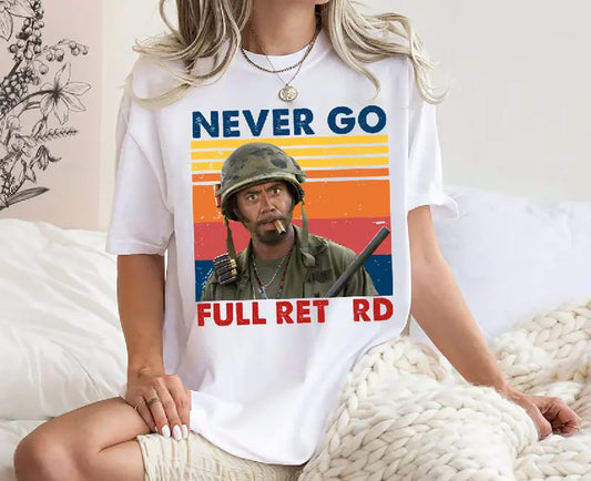 Never Go Full Vintage Funny Army Movie