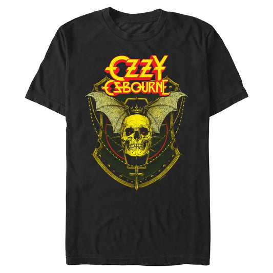 Ozzy Osbourne Men's Skull & Shield Logo