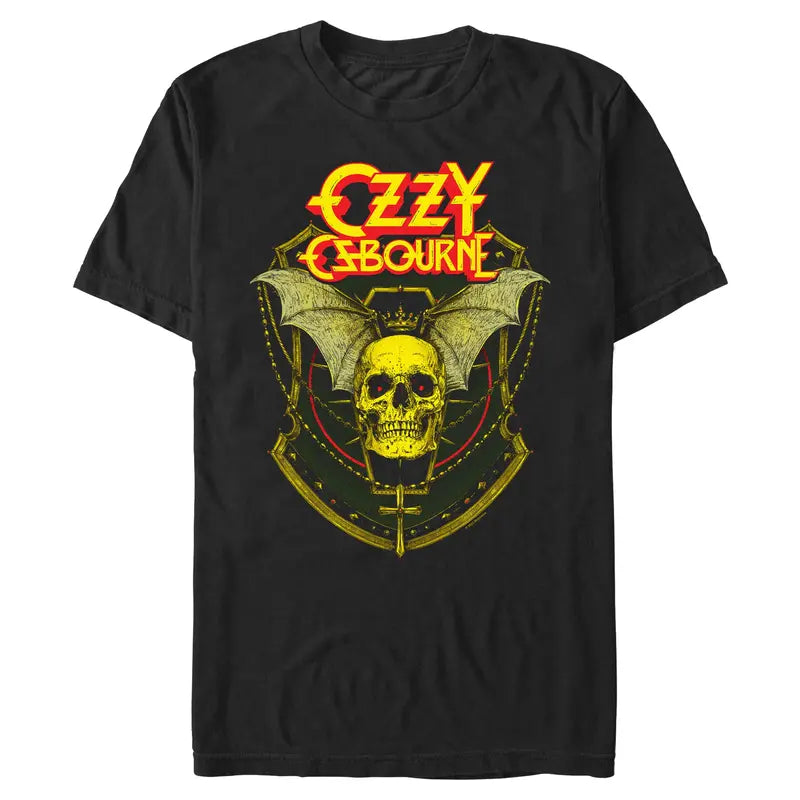 Ozzy Osbourne Men's Skull & Shield Logo