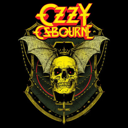 Ozzy Osbourne Men's Skull & Shield Logo