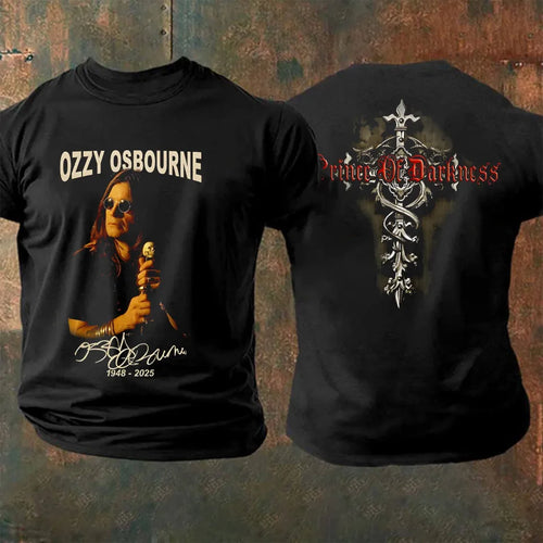 Ozzy Osbourne Signature 1948-2025 Thank You 2 Sided