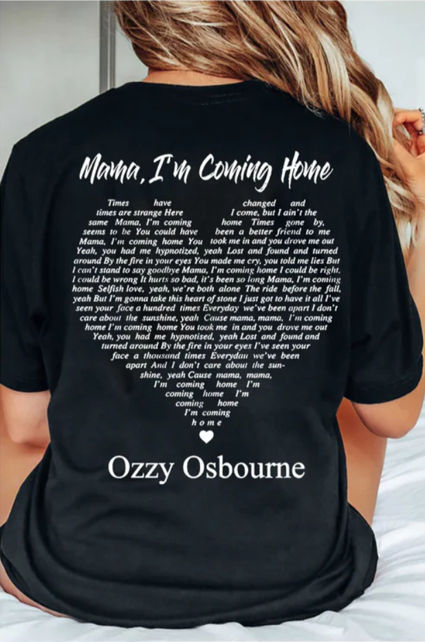 Retro Ozzy Osbourne Mama I'm Coming Home Rock and Roll