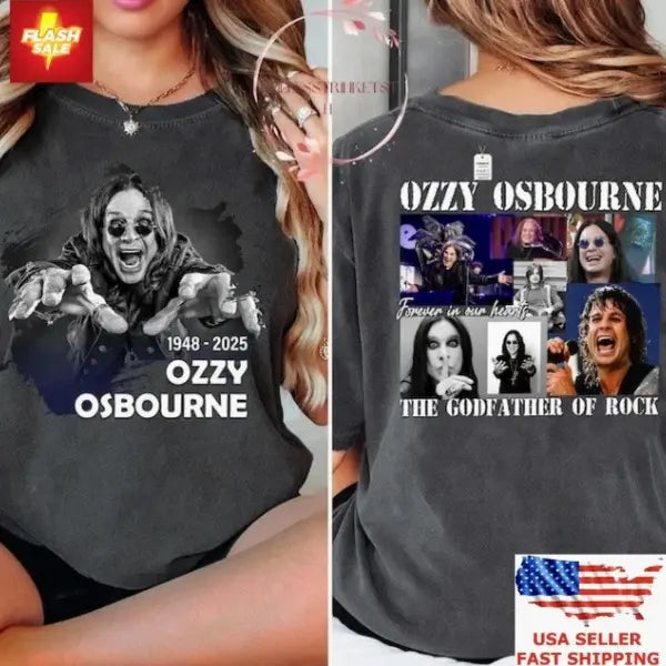Professional New Apparel Ozzy Osbourne Memorial 1948-2025 Tribute