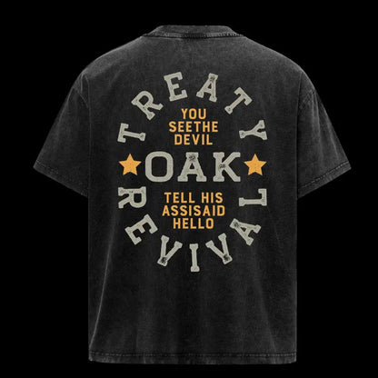 ReTro Treaty Oak Revival Merch Hello 2 Sided