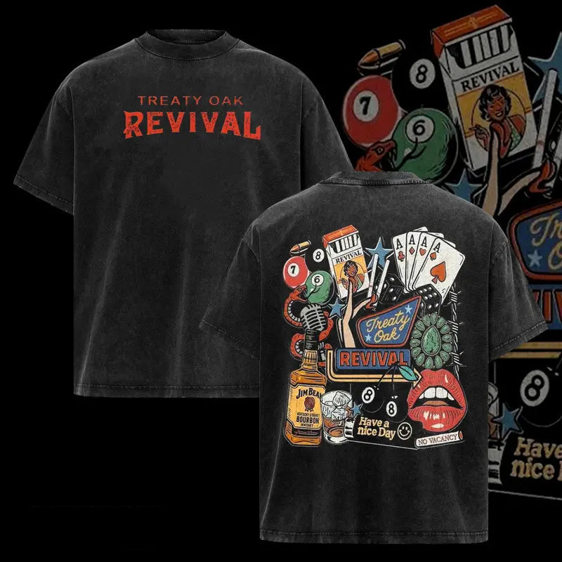 ReTro Treaty Oak Revival Western 2 Sided