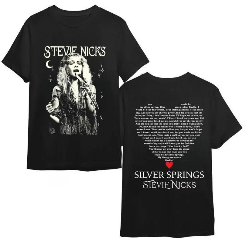 Stevie Nicks Silver Springs Vintage Rock Graphic 2 Sides