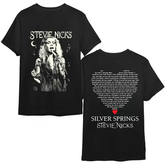 Stevie Nicks Silver Springs Vintage Rock Graphic 2 Sides