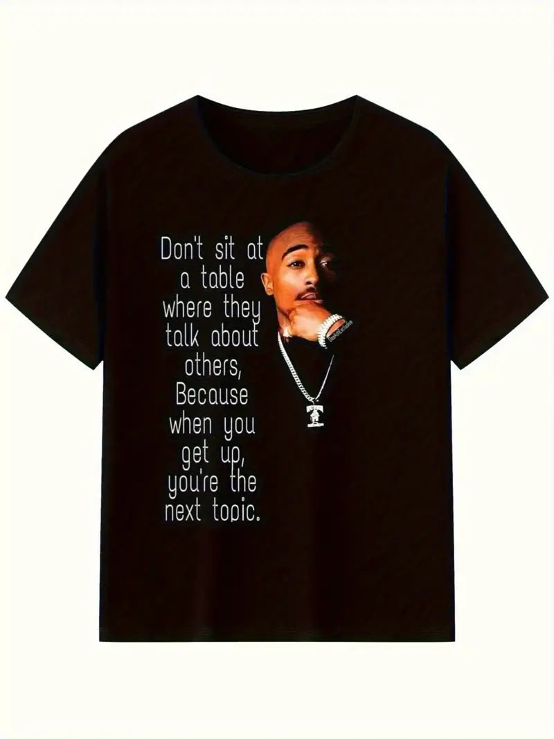 Tupac Portrait & Inspirational Rap Quote