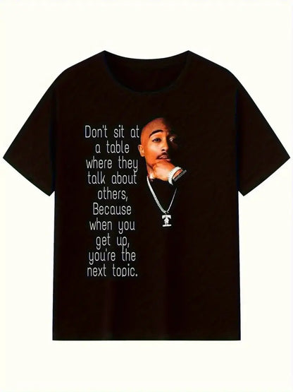 Tupac Portrait & Inspirational Rap Quote