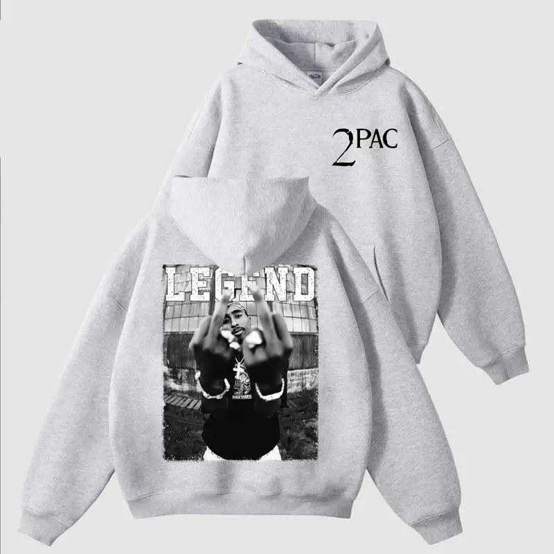 Tupac Shakurr Middle Finger Vintage Style