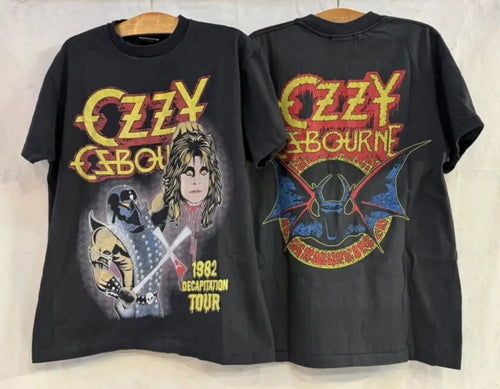 Vintage 1982 Ozzy Osbourne Decapitation 2 Sided