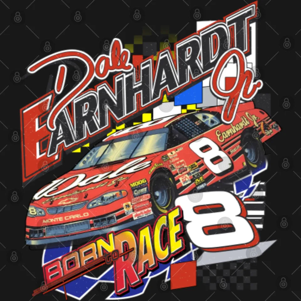 Vintage Dale Earnhardt Jr. Born To Race Racing 2 sides