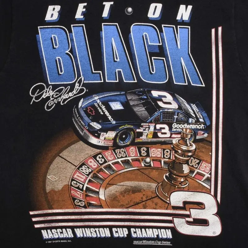 Vintage Dale Earnhardt Bet On Black 1993 2 sides
