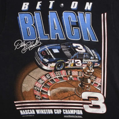 Vintage Dale Earnhardt Bet On Black 1993 2 sides