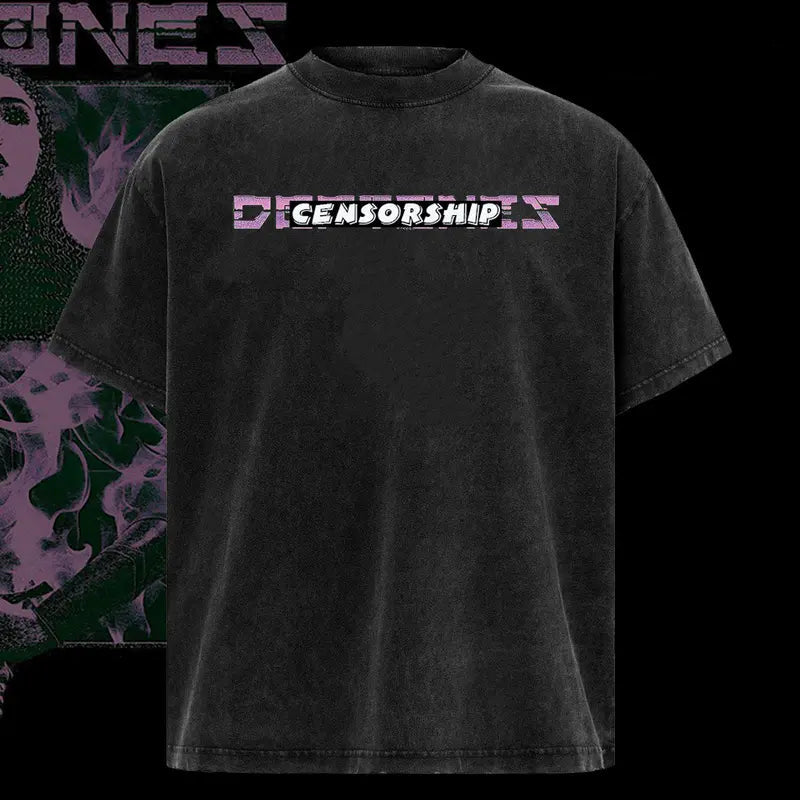 Vintage Deftones featuring a bold sword and flame graphic 2 Sides