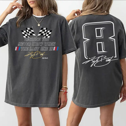 Vintage Kyle Busch Memorial Quote 2 Sided