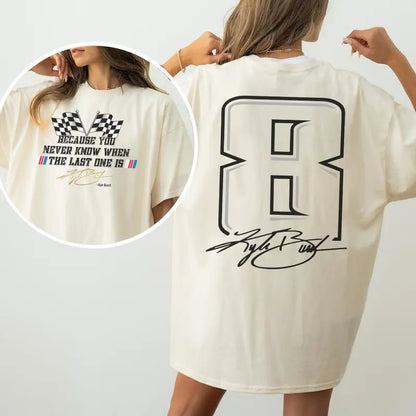 Vintage Kyle Busch Memorial Quote 2 Sided