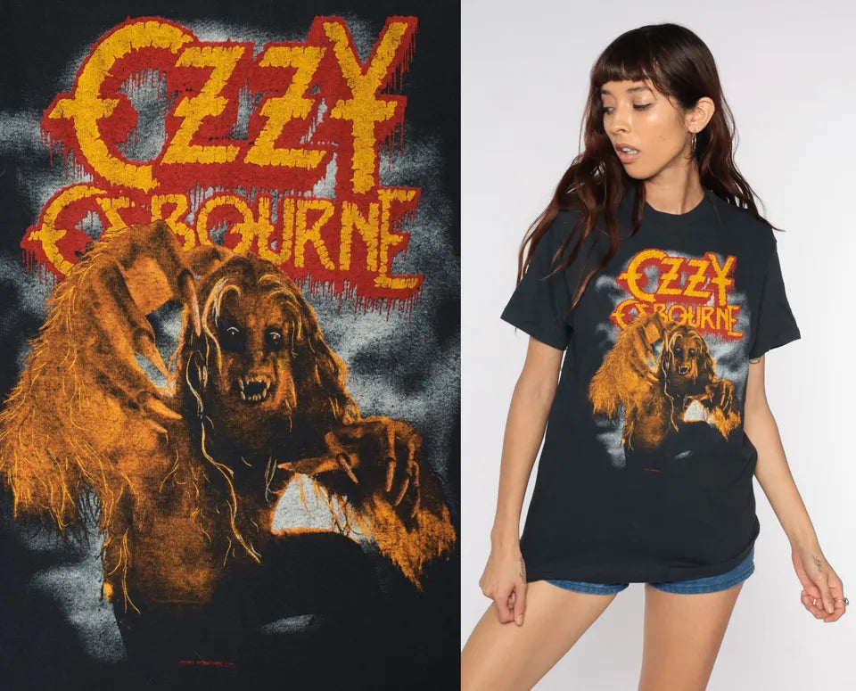 Vintage Ozzy Osborne Shirt 1983 Band