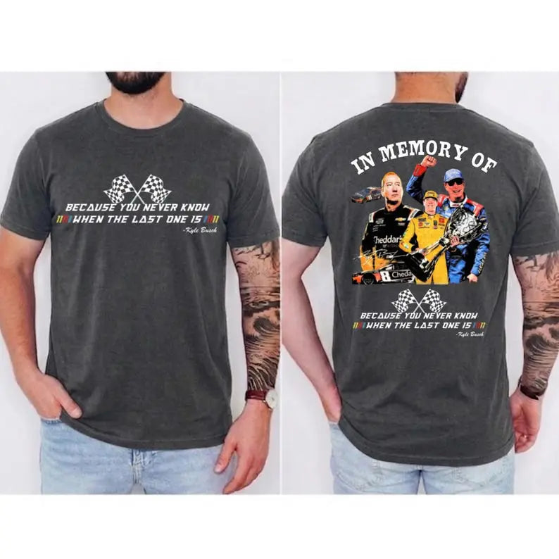 Vintage RIP Kyle Busch Tribute 2 Sided