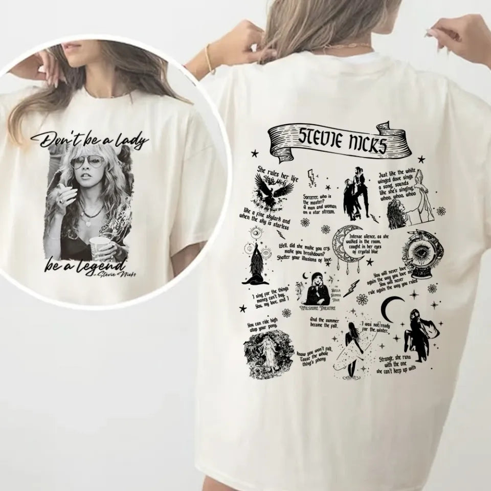 Vintage Stevie Nicks Rock Legend - Stevie Nicks Iconic Songs 2 Sides